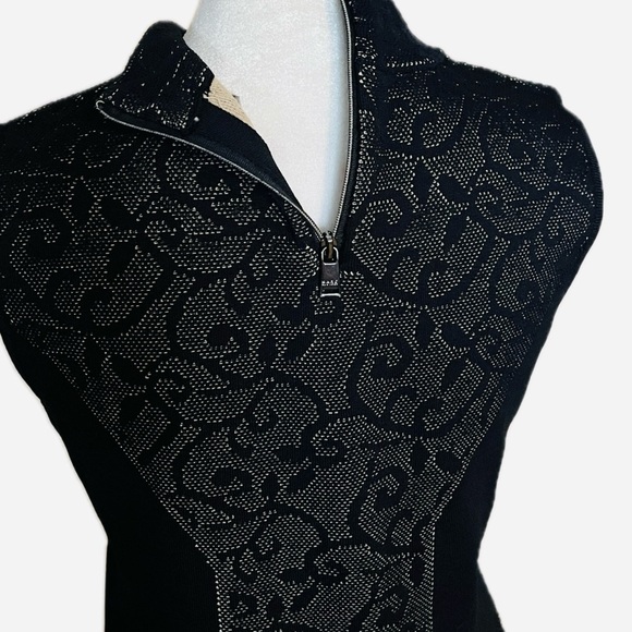 Marc New York Andrew Marc Black Knit Sleeveless Sheath Dress -  Small - Picture 4 of 8